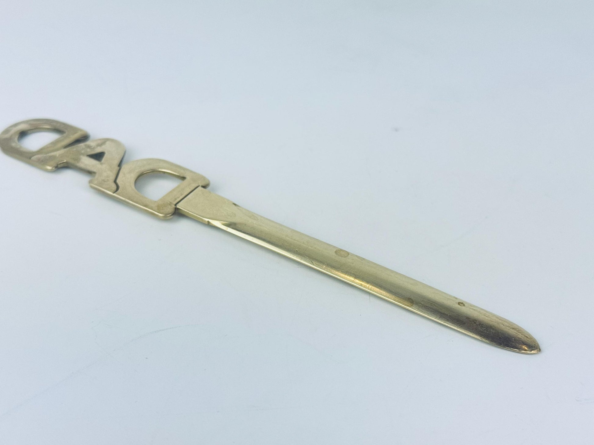 Product image for 'vintage solid brass dad letter opener' (view 5d86a4)