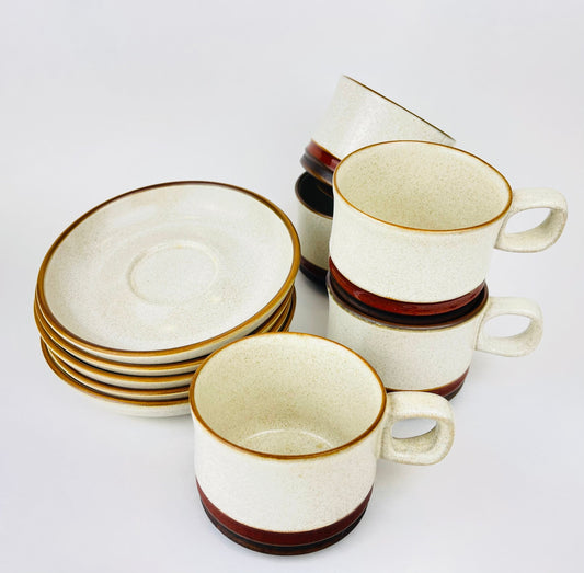 Product image for 'vintage denby potters wheel collection mug saucer set made in england sets sold separately' (view 0af208)