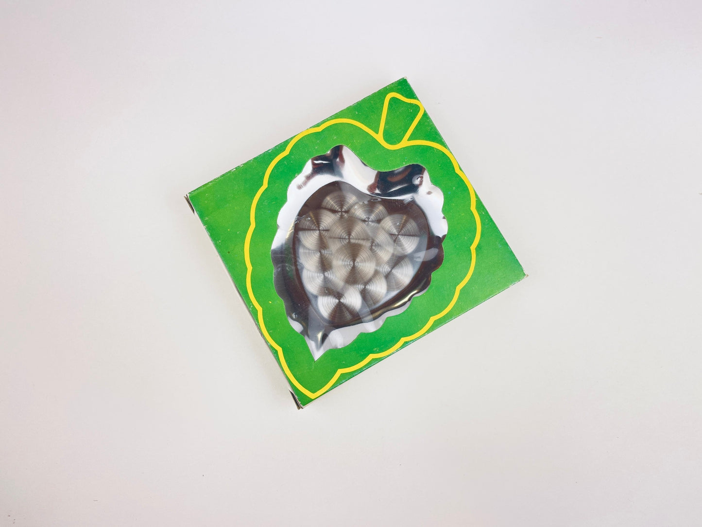 Product image for 'vintage chrome plate leaf tray swirl pattern centre new old stock nos' (view 737fd9)