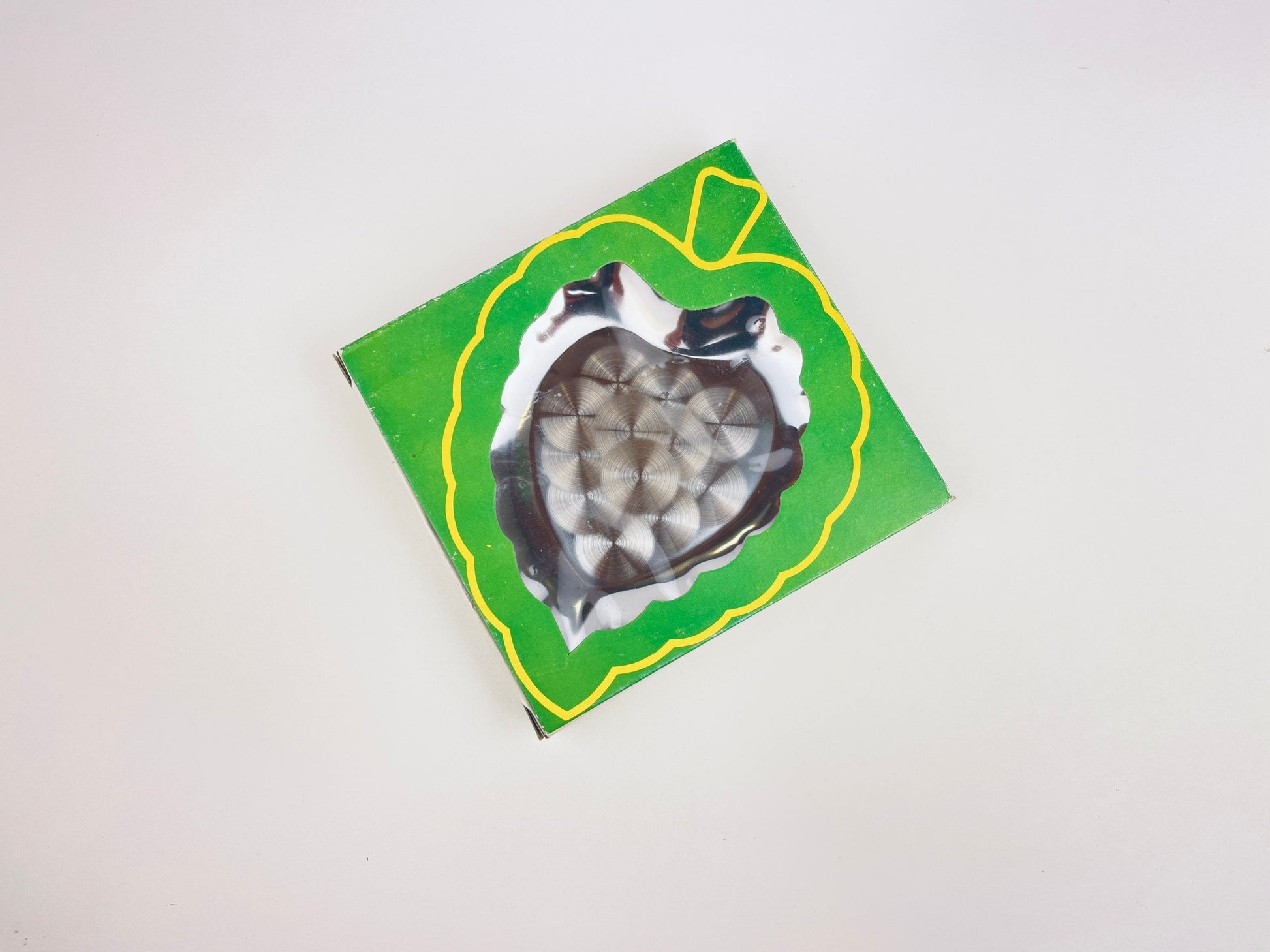 Product image for 'vintage chrome plate leaf tray swirl pattern centre new old stock nos' (view 737fd9)