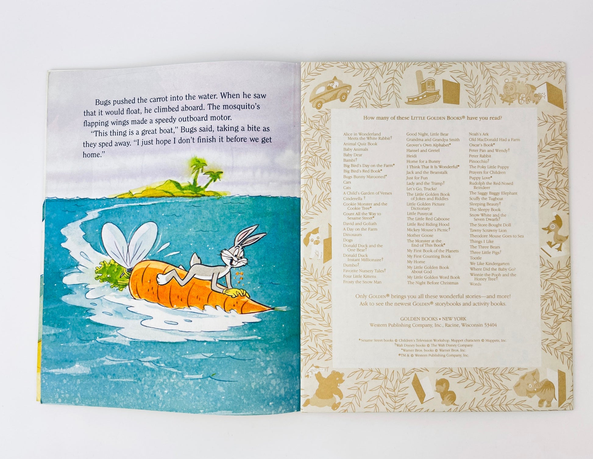 Product image for 'vintage bugs bunny book a little golden book hardcover book' (view 44a98d)