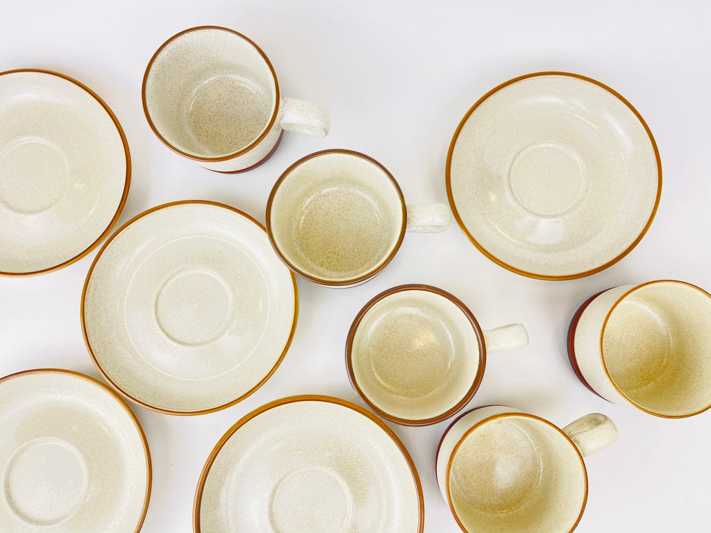 Product image for 'vintage denby potters wheel collection mug saucer set made in england sets sold separately' (view 61747a)