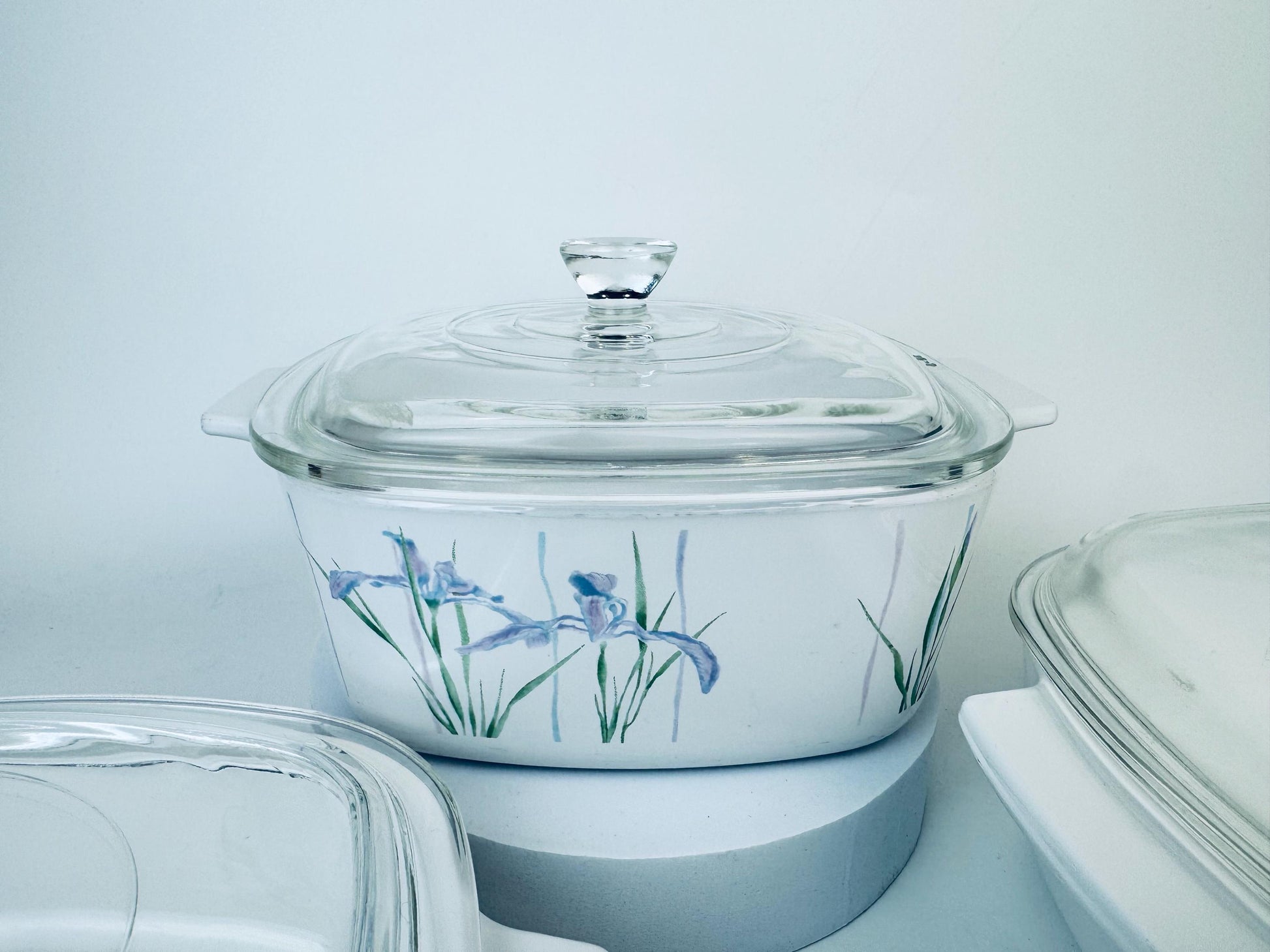 Product image for 'vintage shadow iris corning ware casserole dish made in canada sold separately' (view 1d66bb)