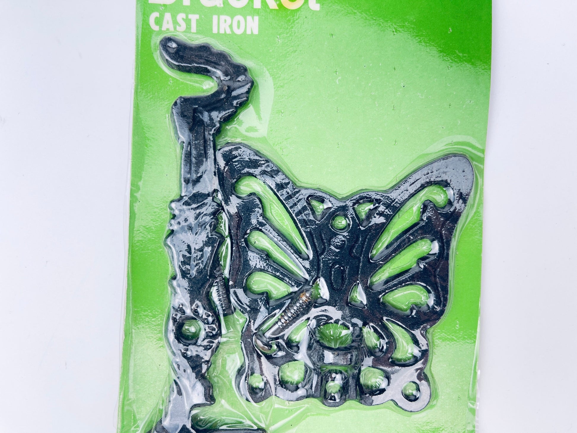 Product image for 'vintage cast iron butterfly swivel wall hanger bracket new old stock nos gold black colour options' (view 1ae6dc)