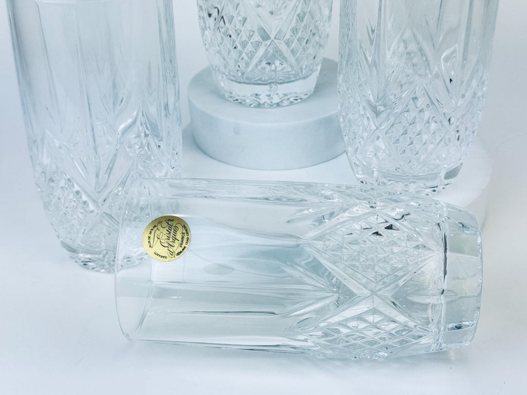 Product image for 'vintage cristal darques garanti crystal high ball glasses fontenay pattern genuine lead crystal 24 made in france' (view 069602)