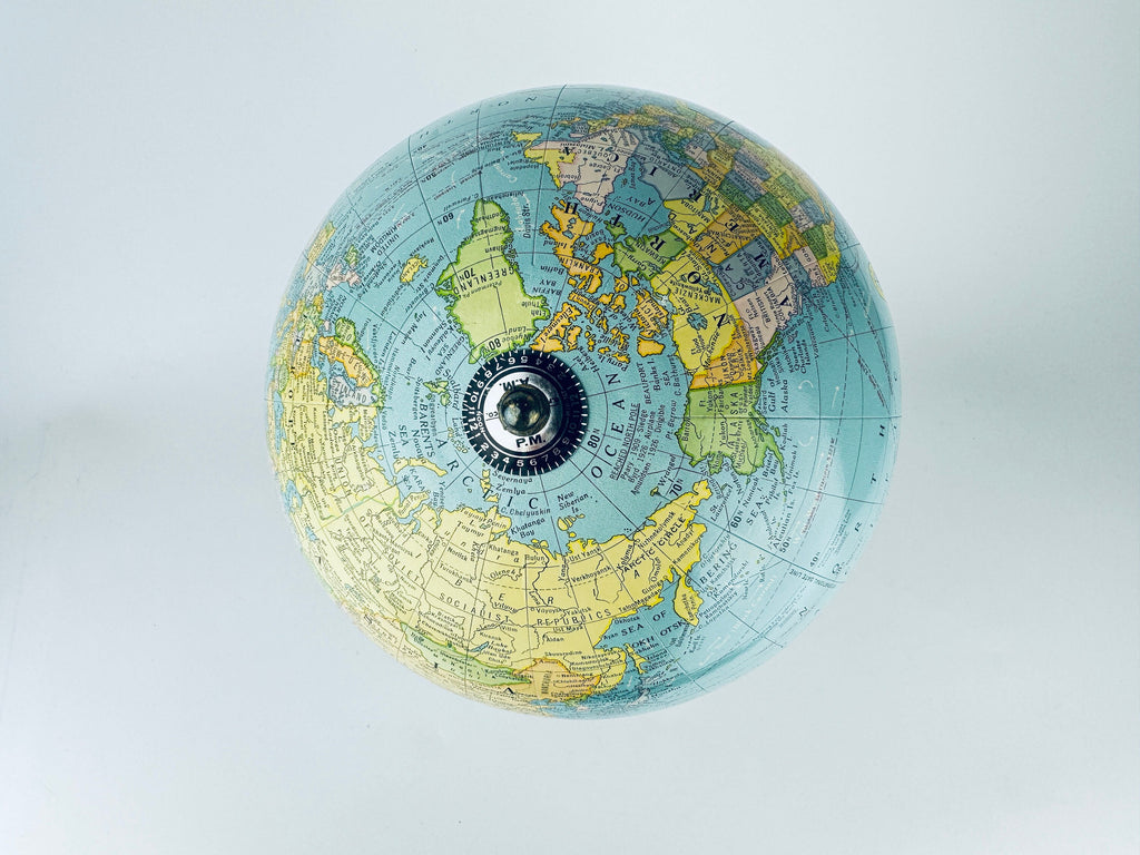 Product image for 'vintage crams scope o sphere 9 inch terrestrial world globe no 90 made in usa' (view 743c6c)