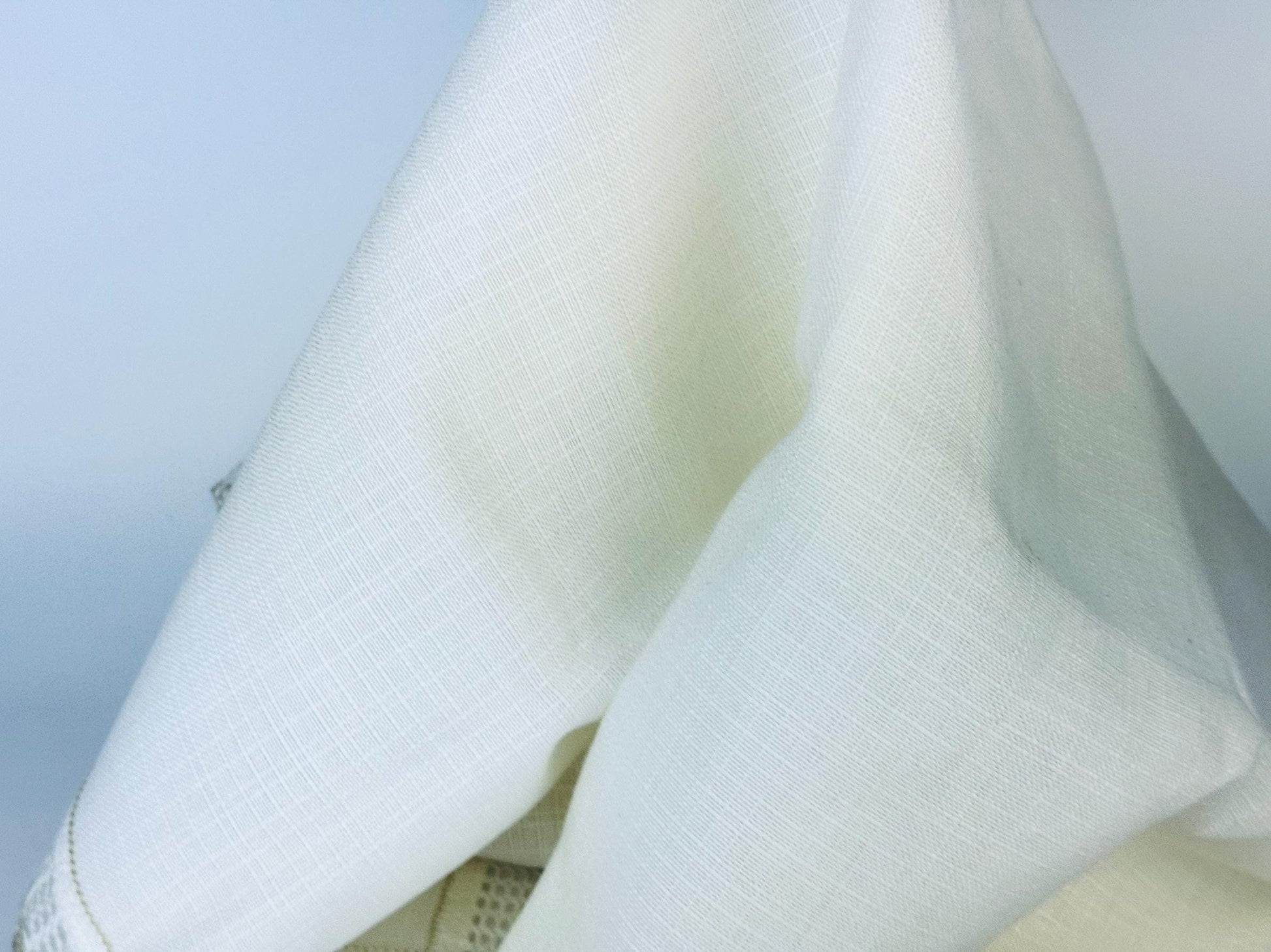 Product image for 'vintage 70s jolentex beige square tablecloth 32 x 32 lace edge 100 polyacrylic made in western germany new old stock nos' (view e073a4)