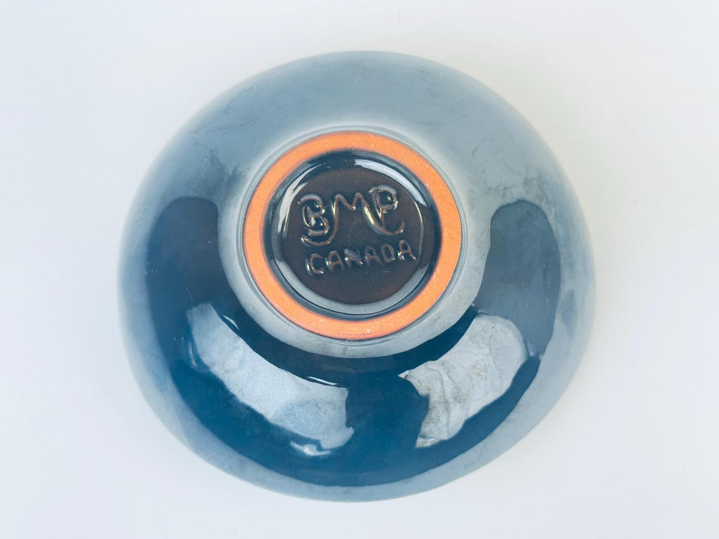 Product image for 'vintage green drip glaze ceramic trinket dish bowl blue mountain pottery bmp made in canada' (view 416995)