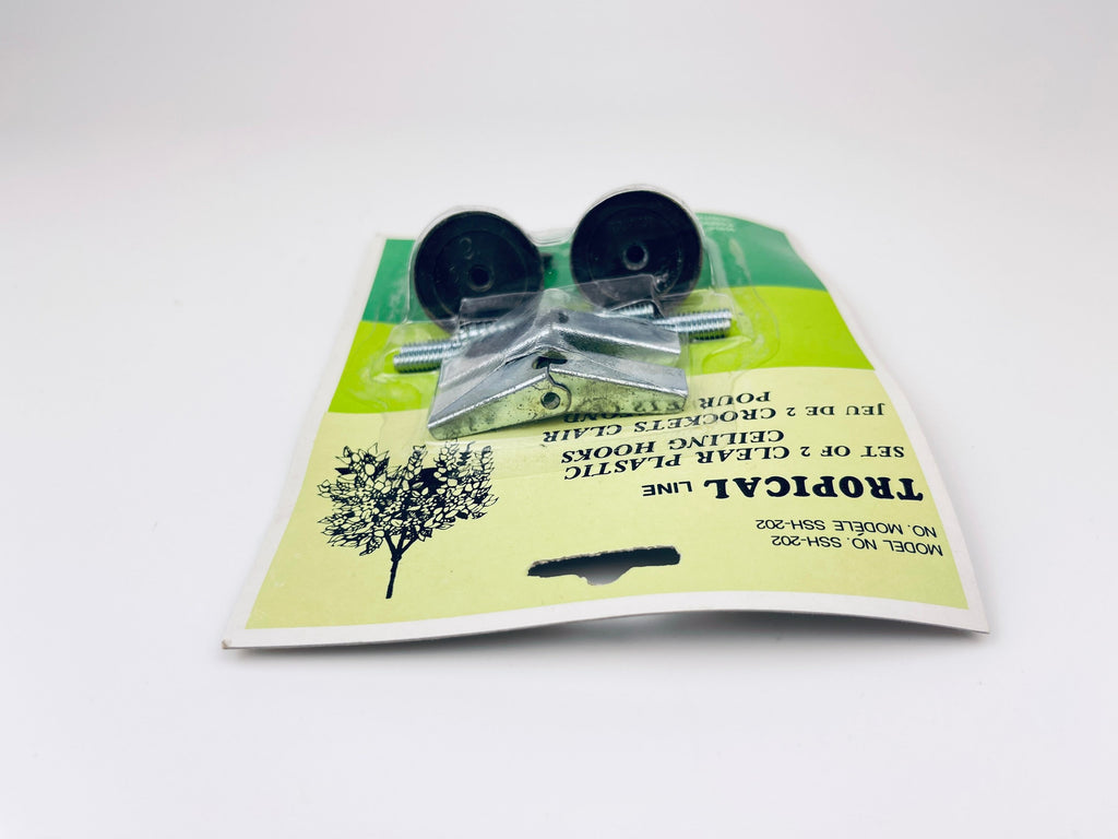 Product image for 'vintage metal ceiling plant hangers new old stock nos set of two 2' (view 8f3f58)
