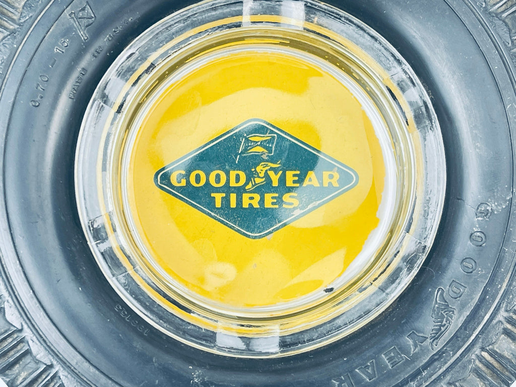 Product image for 'vintage good year tires rubber glass ashtray made in usa' (view 6b4815)