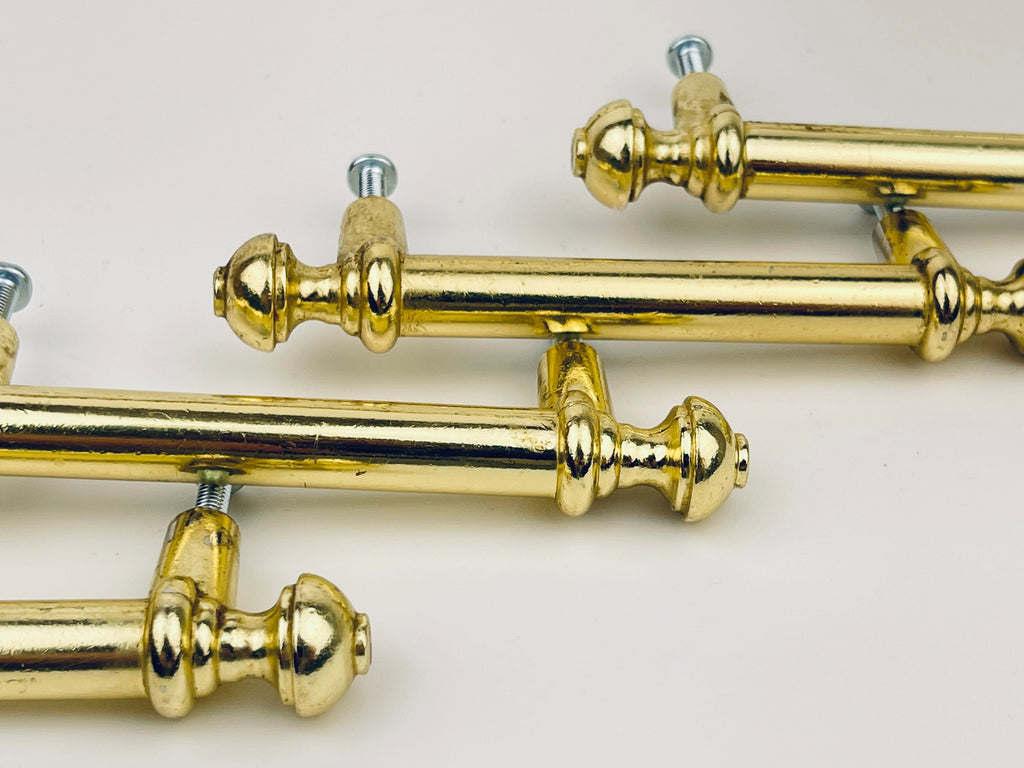 Product image for 'vintage solid brass drawer pull hardware attractive aged brass patina' (view 554093)