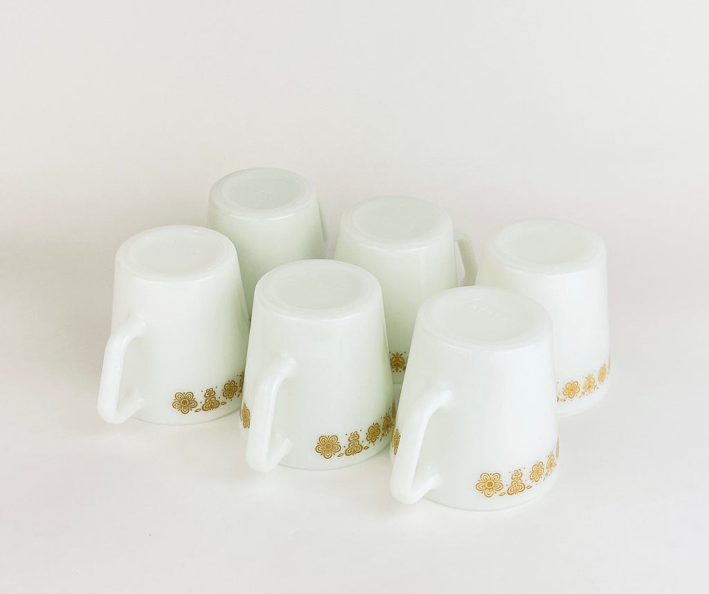 Product image for 'vintage pyrex butterfly gold pattern coffee tea cups set of two 2' (view 73fe22)