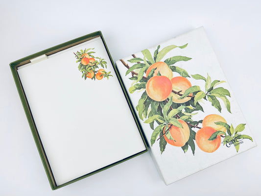Product image for 'vintage eatons peach tree stationary greeting cards' (view acaae7)