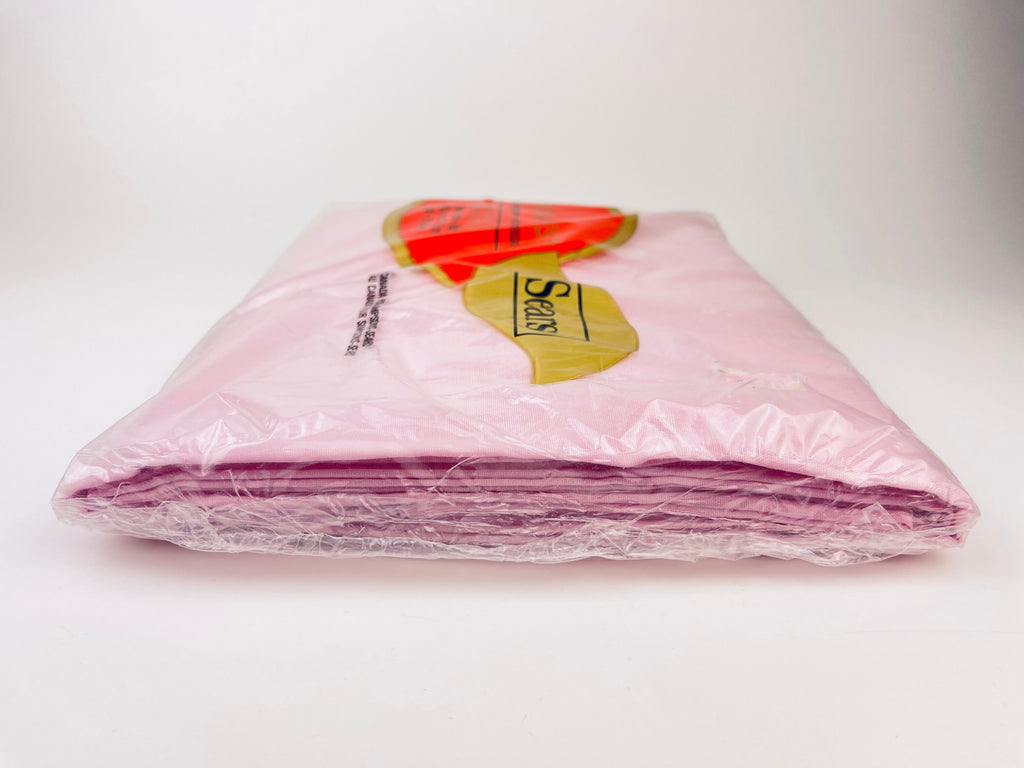 Product image for 'vintage sears perma prest pink twin flat sheet 50 50 cotton polyester blend new old stock nos made in canada' (view 64fefd)