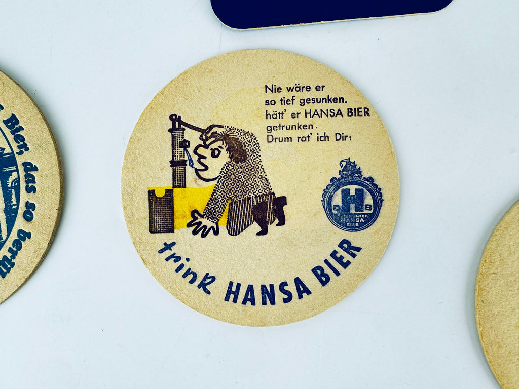Product image for 'vintage deutch german bar coasters beer cocktail mat sold separately' (view 56a66e)