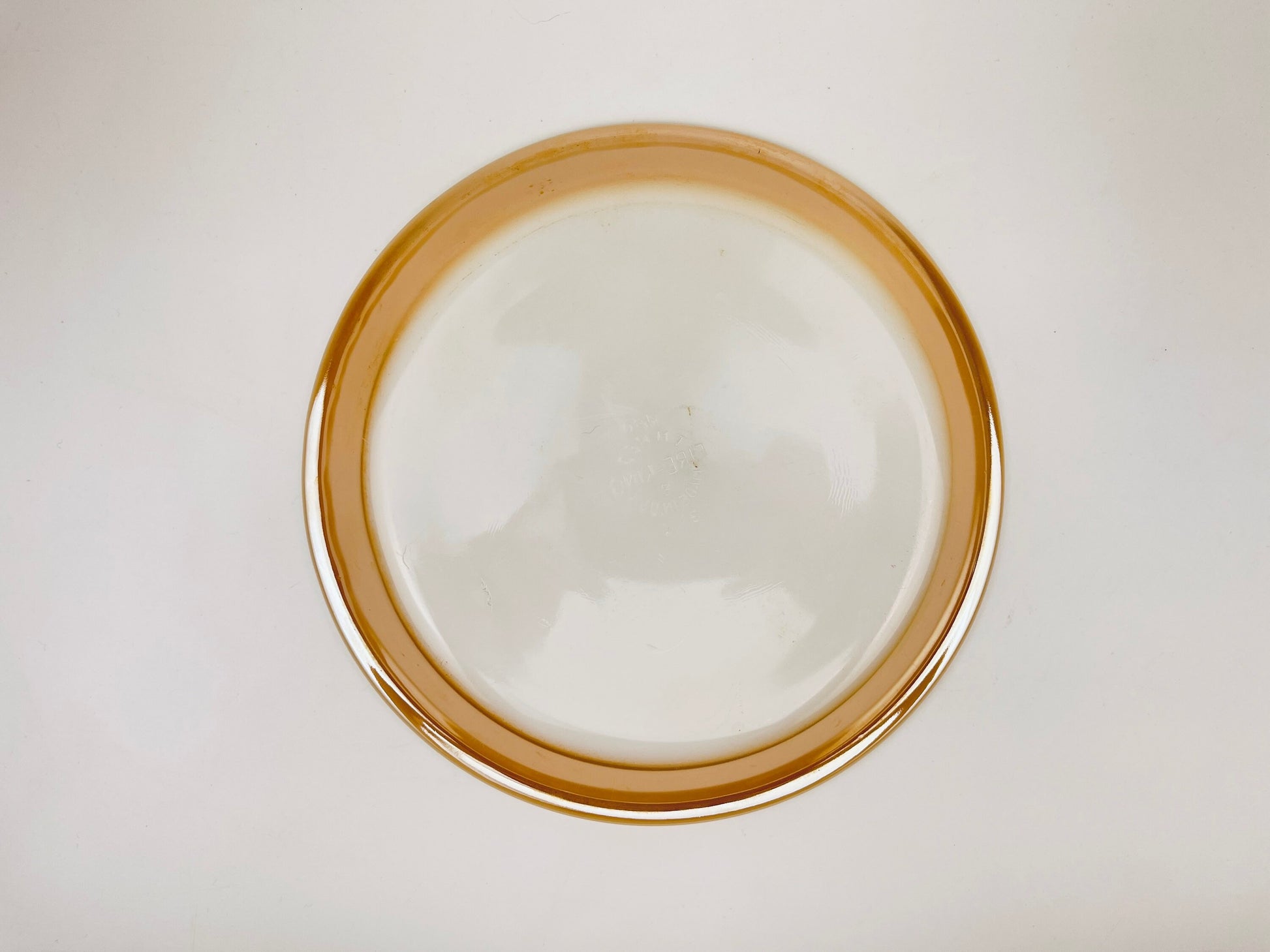 Product image for 'vintage fire king peach lustreware 9 pie plate dish made in usa 460' (view 6926cb)