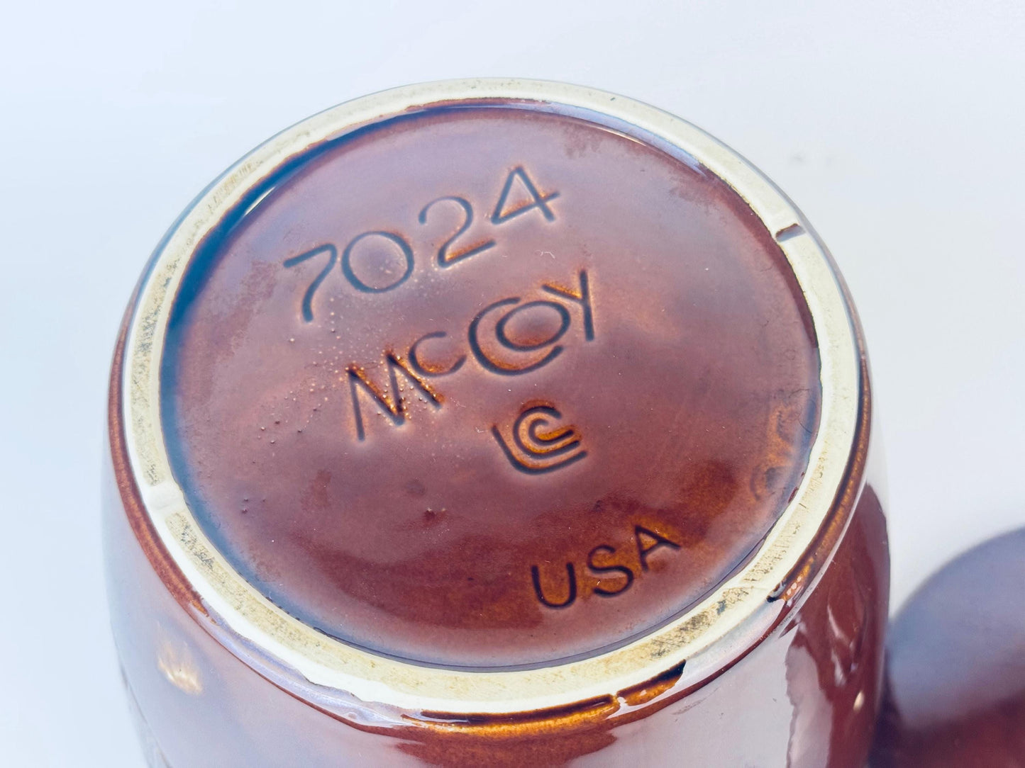 Product image for 'vintage mccoy pottery brown glazed ceramic cookie jar countertop canister made in usa' (view e61c25)
