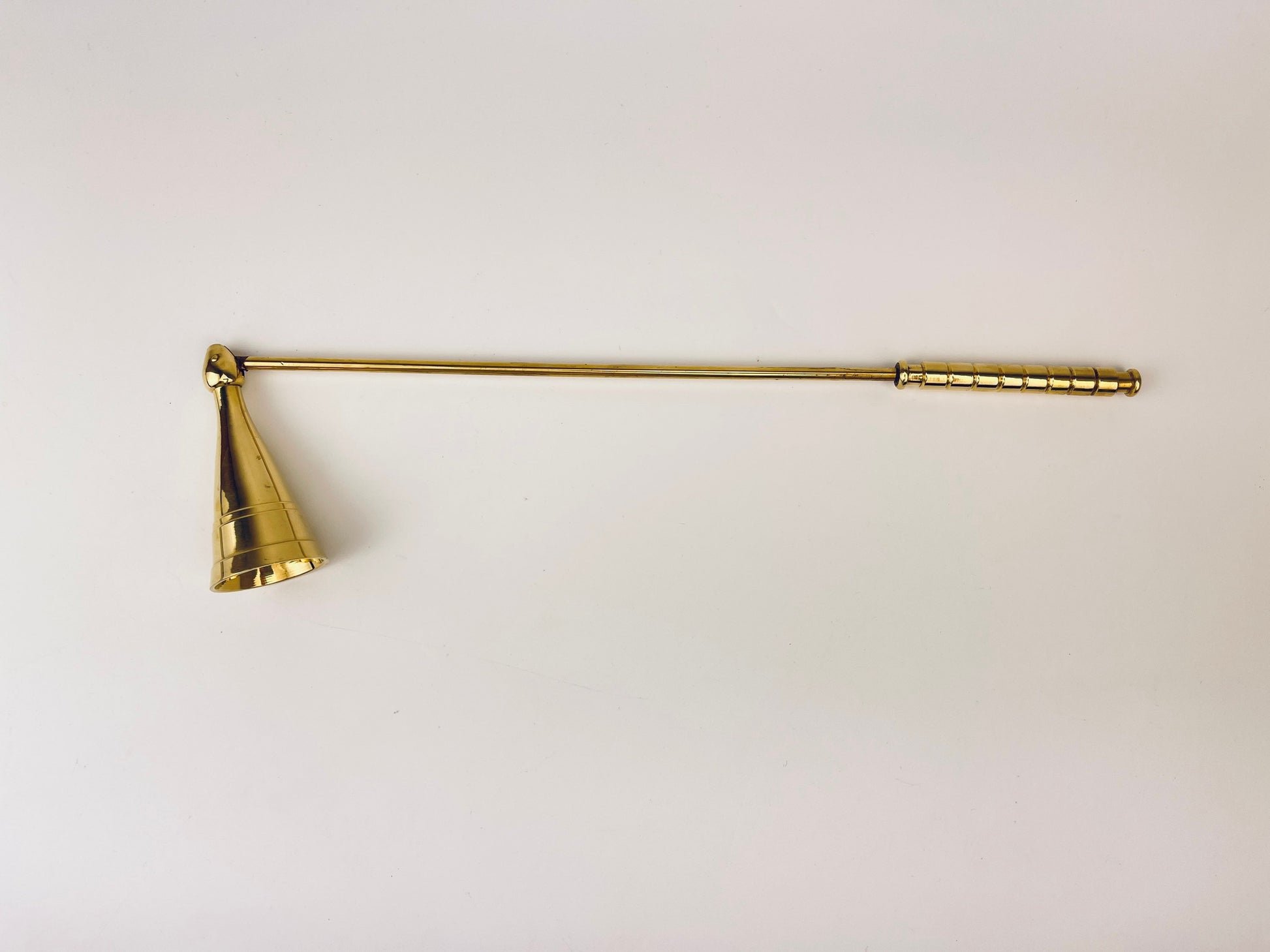 Product image for 'vintage brass candle snuffer doubter striped dome new old stock nos' (view 2b1338)