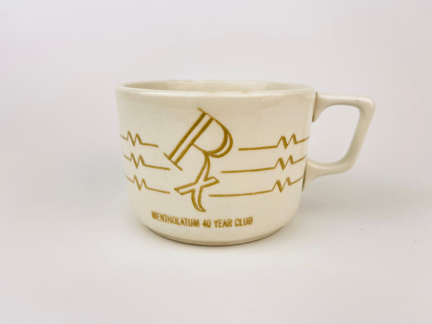 Product image for 'vintage rx spiller ceramic shaving cup mug mentholated 40 year club made in usa batavia ny' (view e4c318)