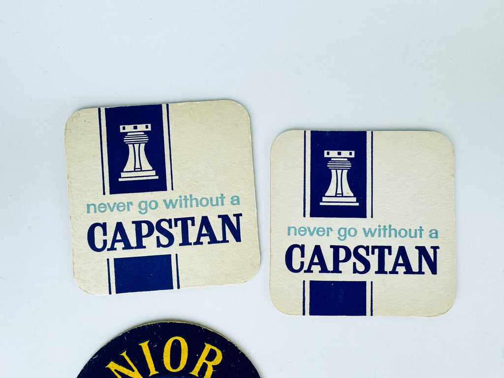 Product image for 'vintage english cigar cigarette bar coasters beer cocktail mat sold separately' (view 6ac0e2)