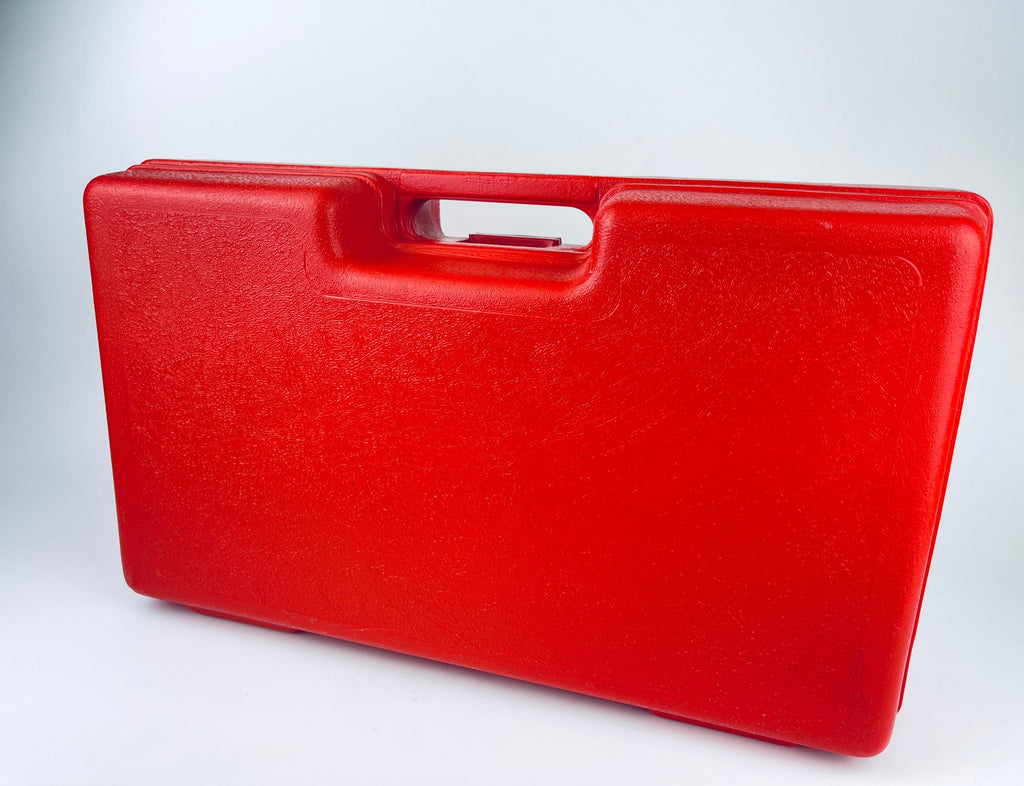 Product image for 'vintage red plastic lego storage carrying box made in usa' (view 24e575)