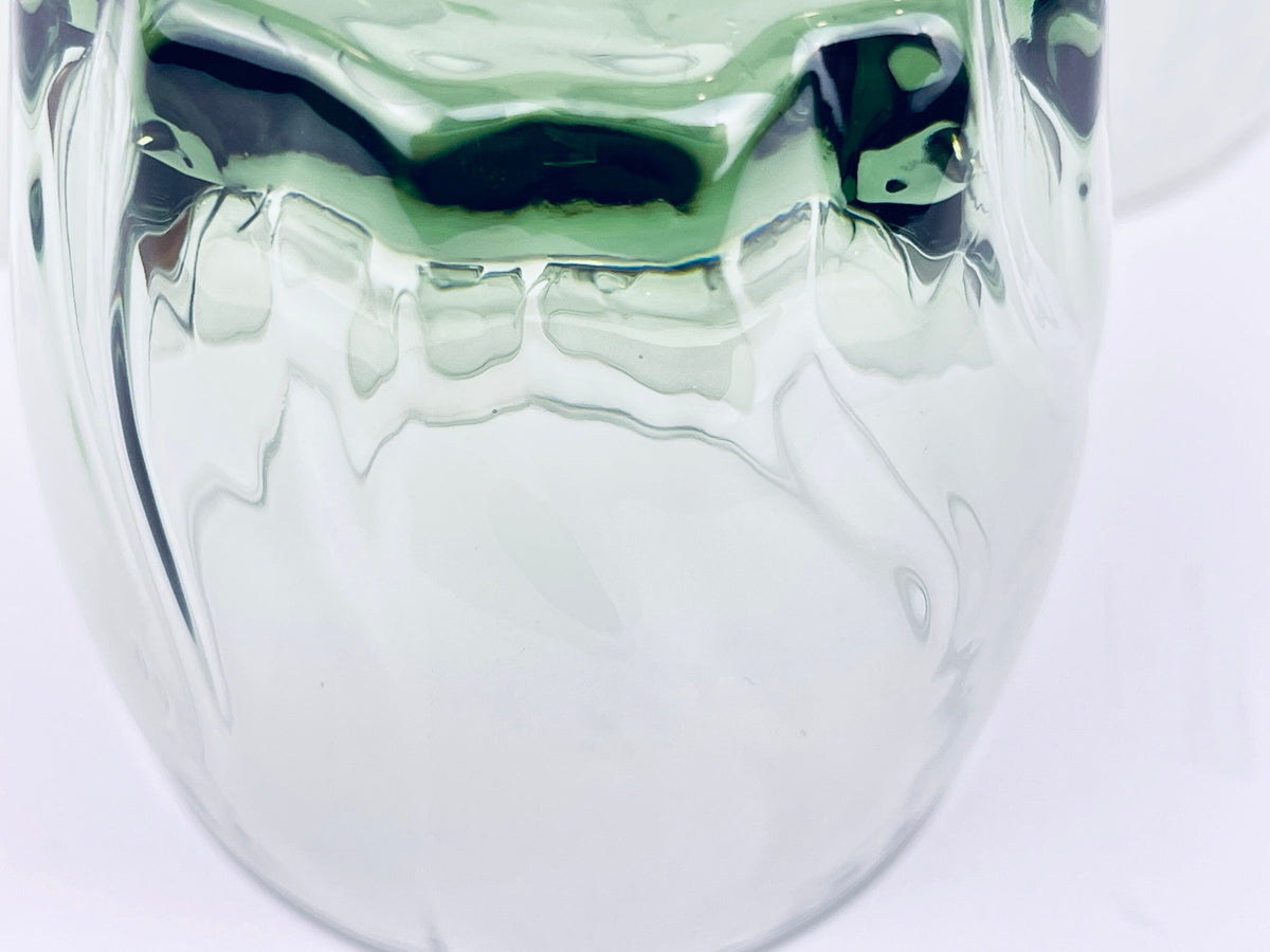 Product image for 'vintage starfire green anchor hocking glasses set of three 3 swirled bottom pattern' (view 9f27ab)