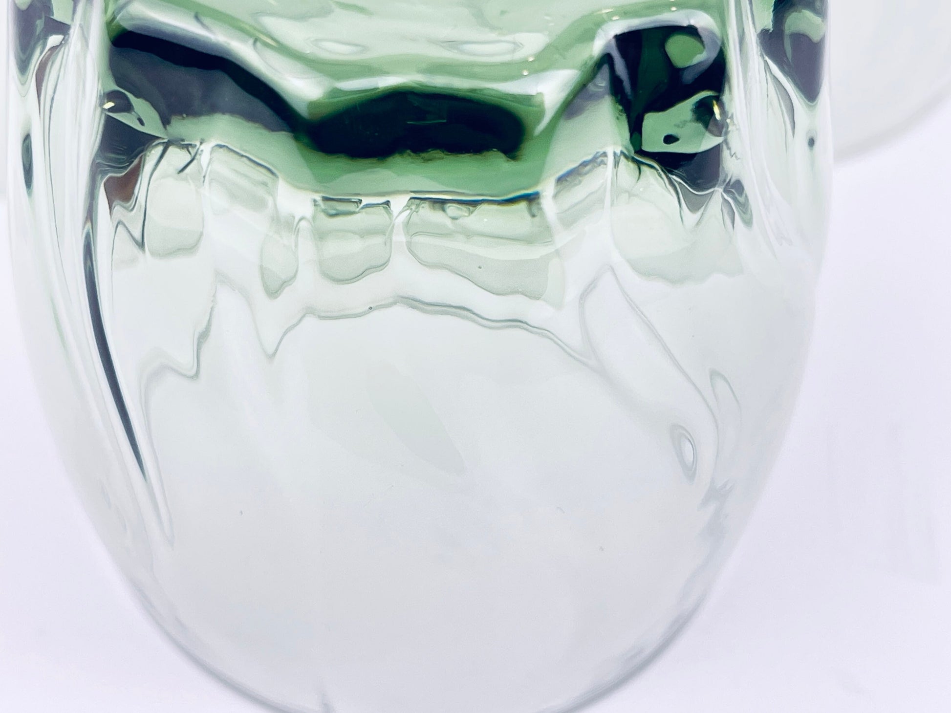 Product image for 'vintage starfire green anchor hocking glasses set of three 3 swirled bottom pattern' (view 9f27ab)