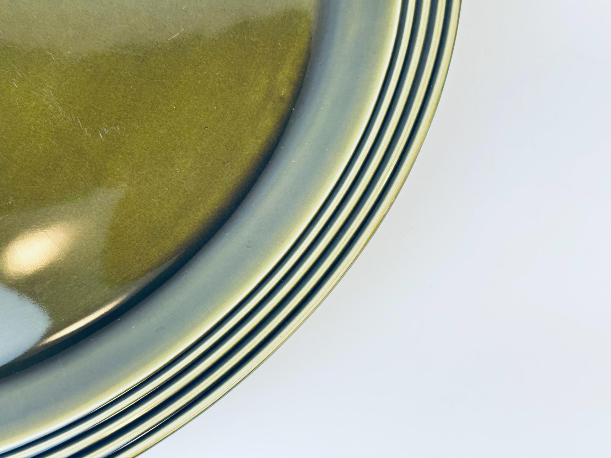 Product image for 'vintage hornsea england olive green oval platter plate heirloom pattern' (view 7dee23)