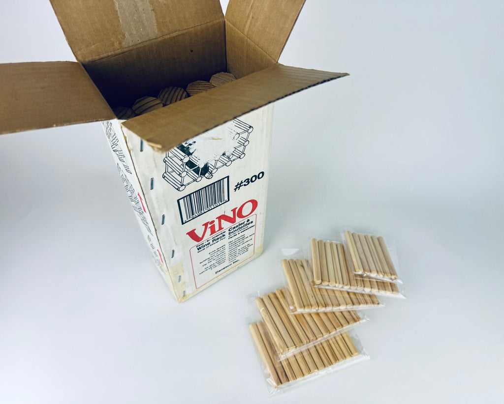 Product image for 'vintage vino wooden wine rack eight 8 bottle capacity sommelier gift new old stock nos' (view 70c3a1)