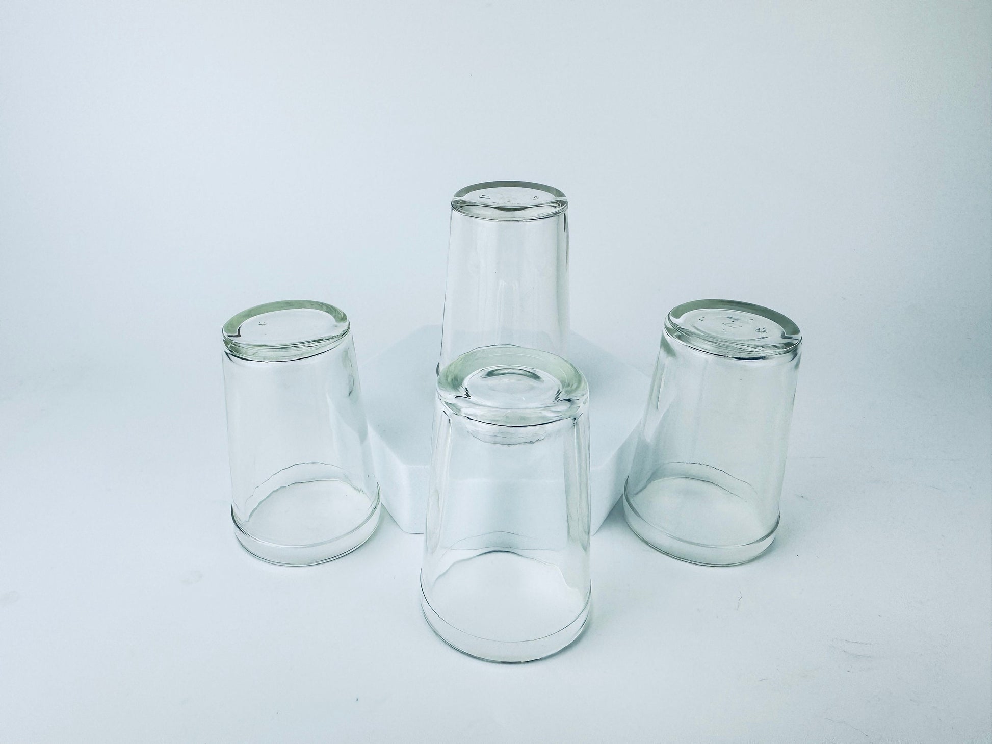 Product image for 'vintage clear juice glasses set of four 4' (view 8bc68b)