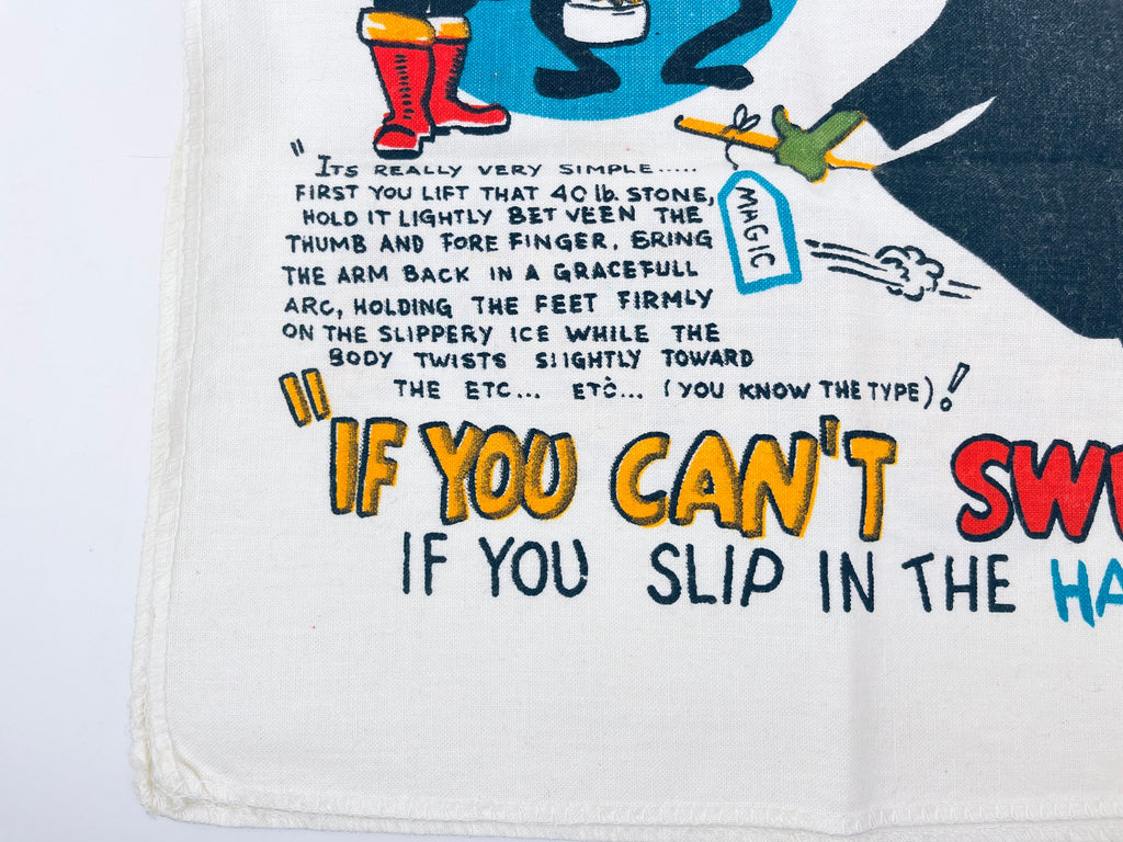 Product image for 'vintage curlers crying tea towel excellent curlers gift' (view 5f78e4)