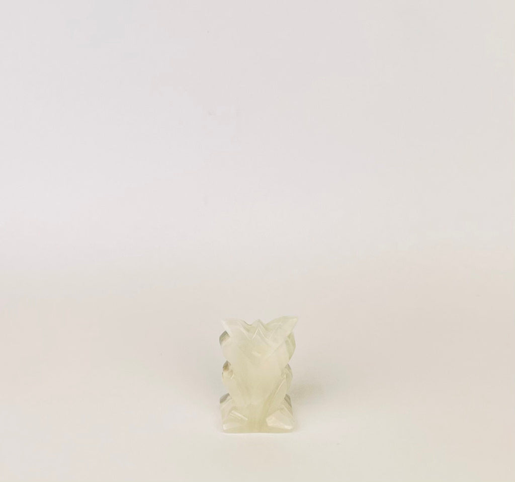 Product image for 'vintage hand carved onyx owl figurine mid century modern elegance' (view ef167c)