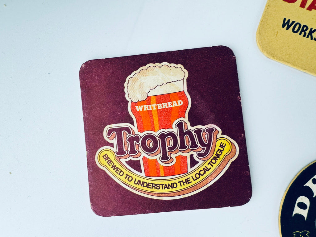 Product image for 'vintage english german beer bar coasters beer cocktail mat sold separately' (view 503973)