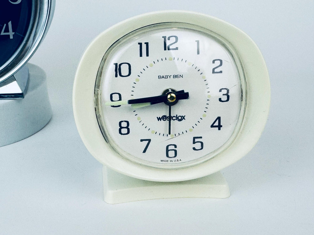 Product image for 'vintage westclox wind up baby ben big ben tabletop alarm clocks mid century wind up desk clocks clocks sold separately' (view 8ddd3e)