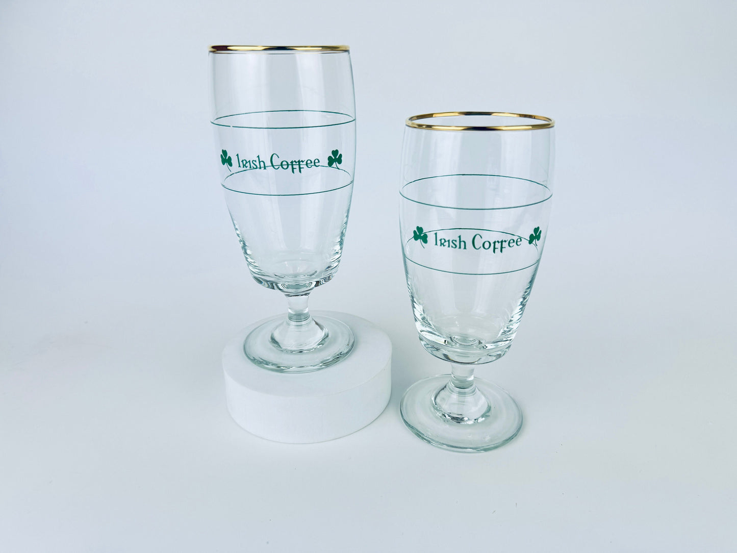 Product image for 'vintage irish spanish coffee gold rimmed goblets sets sold separately' (view ca00a4)
