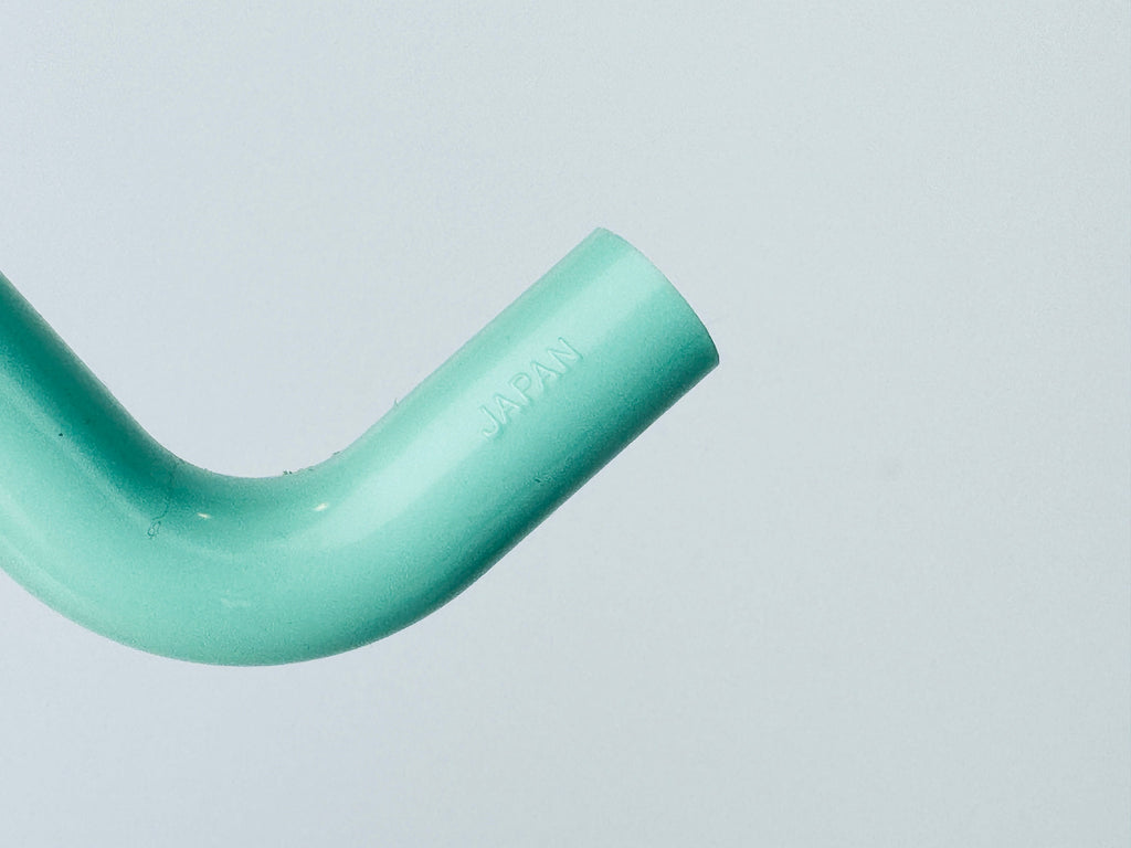 Product image for 'vintage 1980 1990s teal plastic horizontal pull drawer knob hardware new old stock nos made in japan sold individually' (view 6938ee)