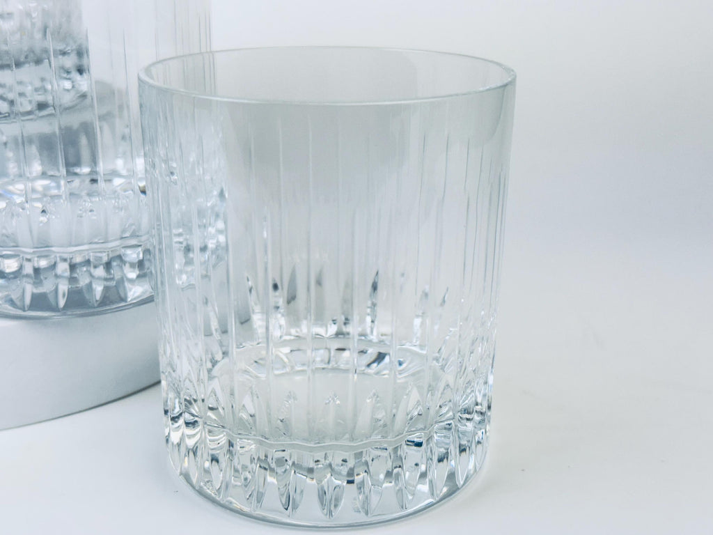 Product image for 'vintage jihlavske sklarny bohemia crystal lowball glasses set of five 5 made in czech republic' (view feeb73)