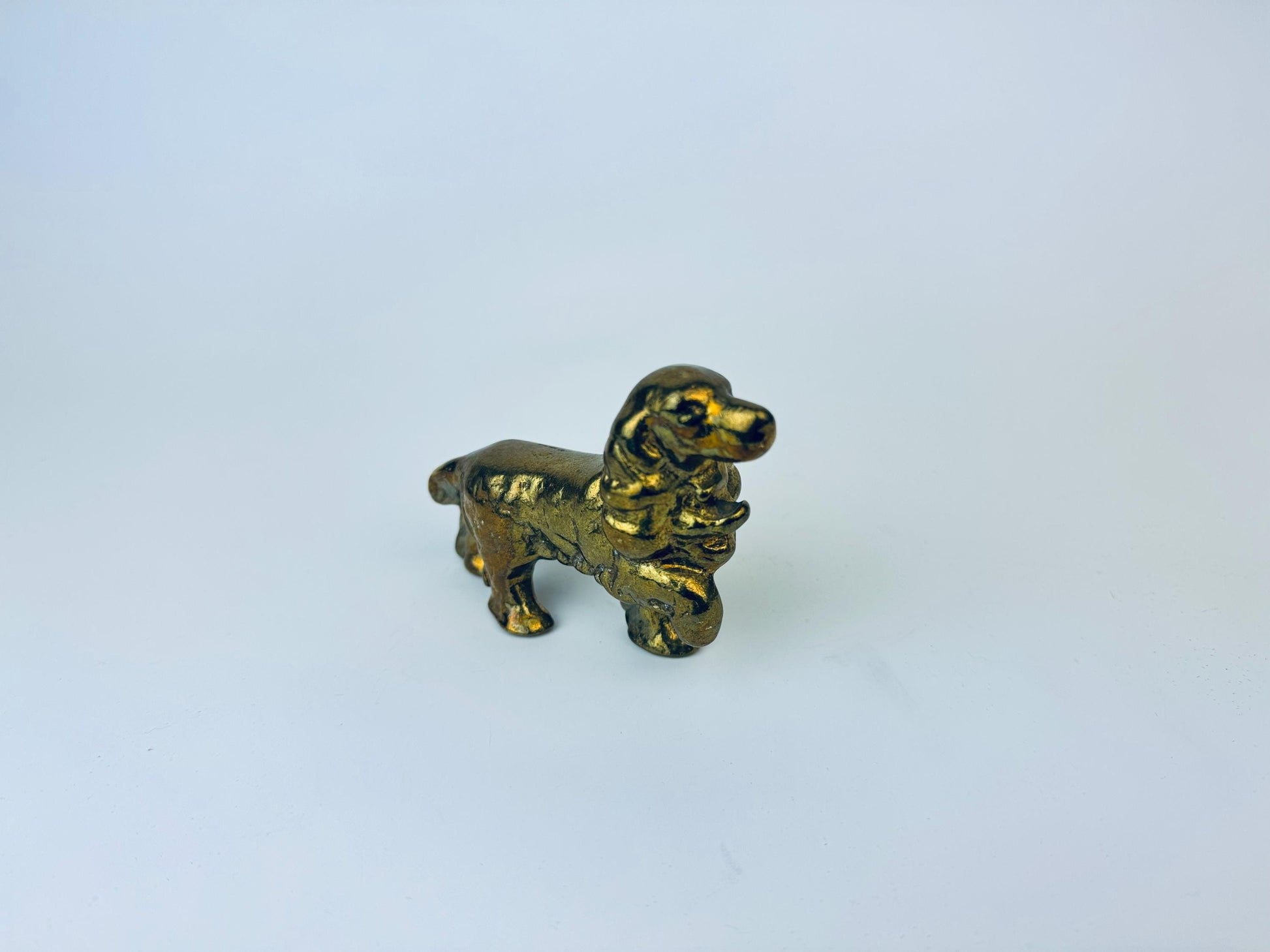 Product image for 'vintage solid brass cocker spaniel dog figurine sculpture' (view efaa12)