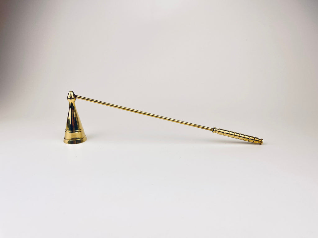 Product image for 'vintage brass candle snuffer doubter striped dome new old stock nos' (view 4d2589)