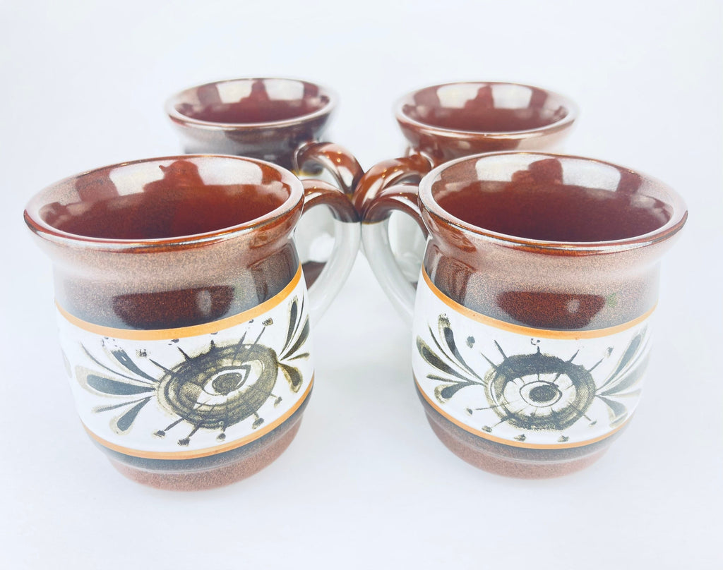 Product image for 'vintage atomic eye ceramic mugs set of four 4 made in japan' (view f4da1f)