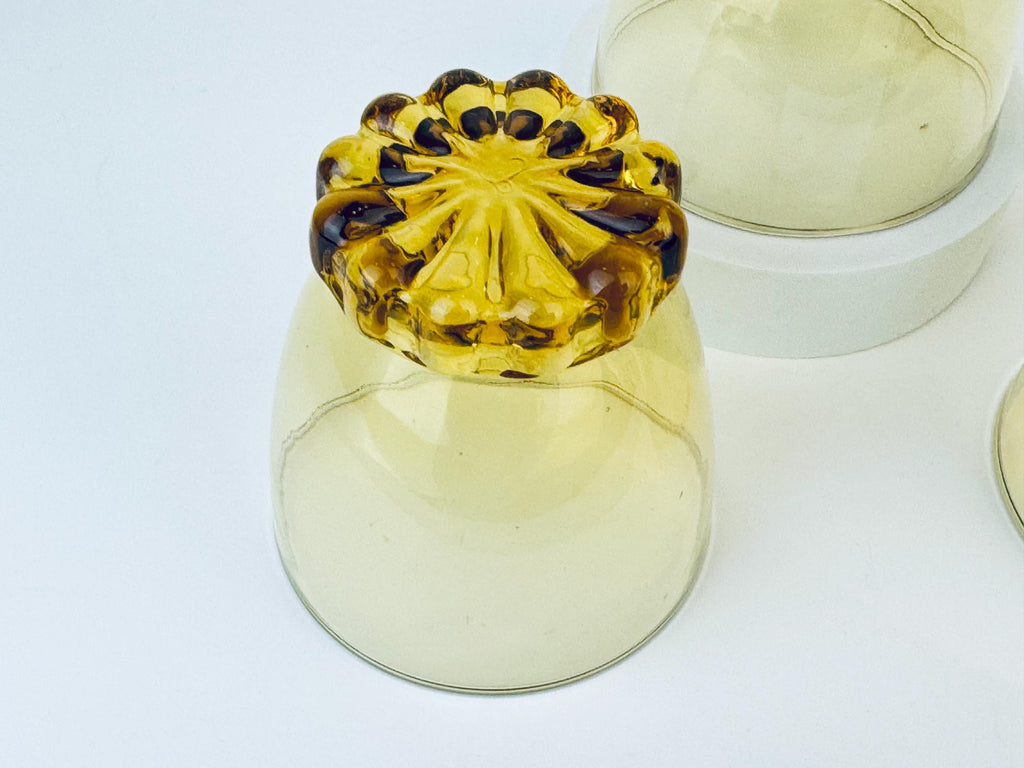 Product image for 'vintage libbey crystal sonnet gold amber glasses set of three 3' (view 70b2b5)