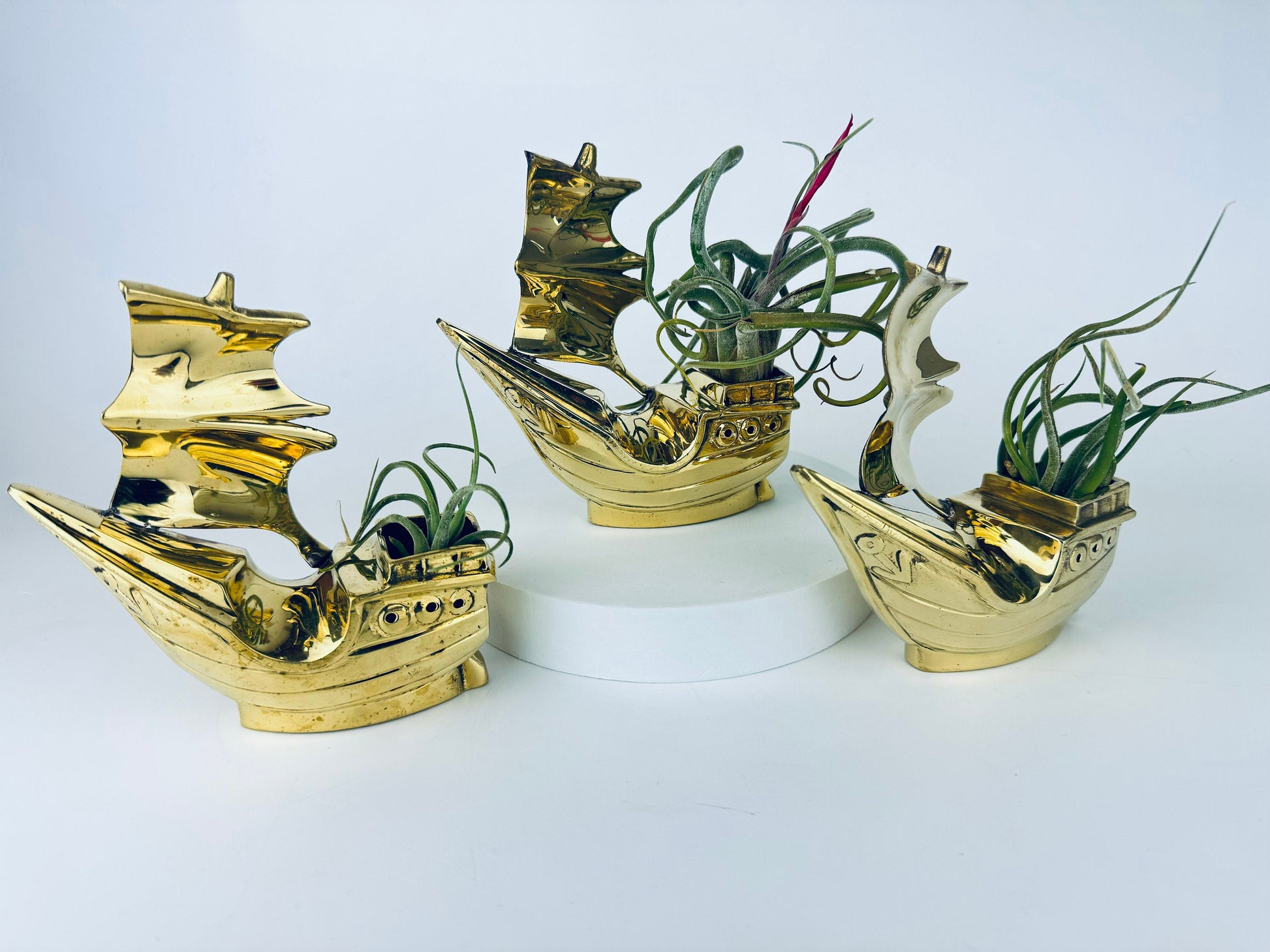 Product image for 'vintage brass pirate boat ship planter sculpture sold separately' (view 734af3)