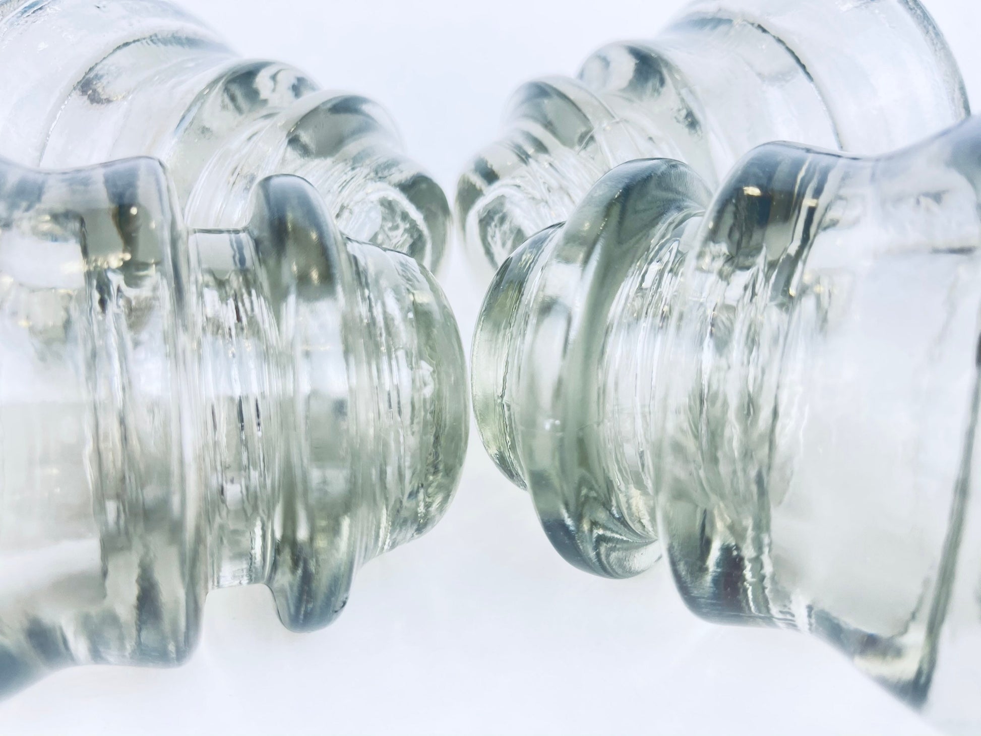 Product image for 'vintage whithall tatum heavy clear glass insulator made in usa sold separately' (view ff43d0)