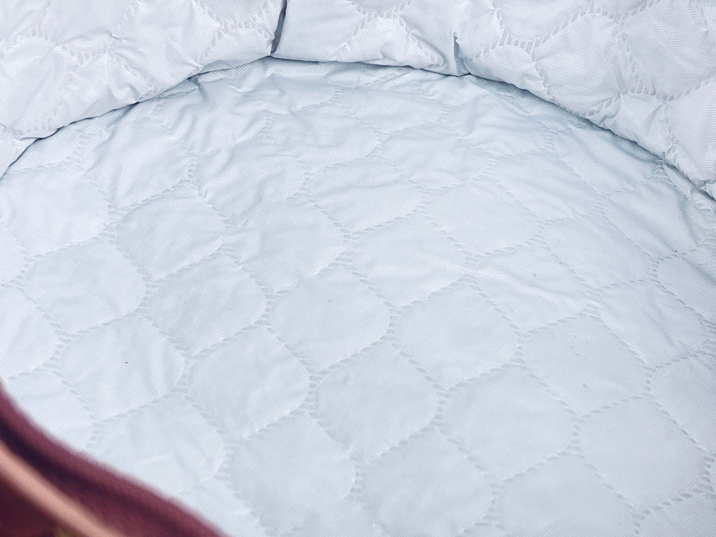 Product image for 'vintage purple beige collapsible quilted plastic china storage bags made in taiwan set of two 2' (view 29d625)