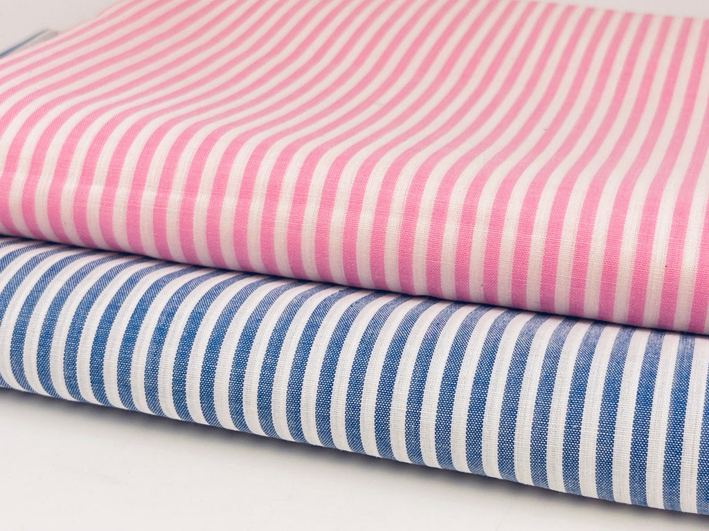 Product image for 'vintage pink blue striped fabric material sold separately' (view fb66e3)