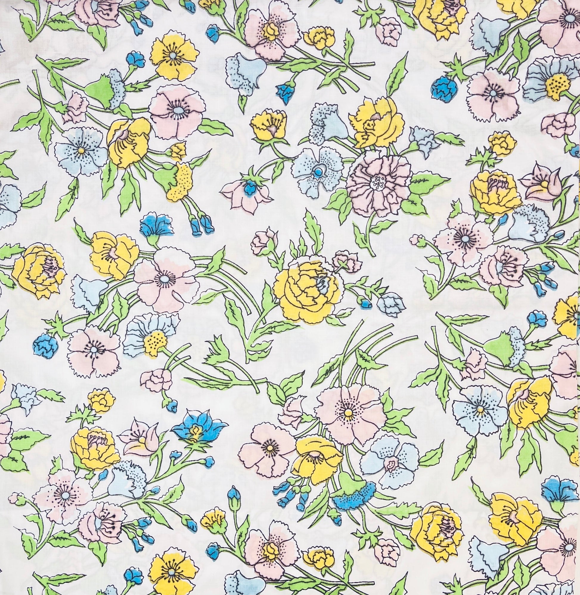 Product image for 'vintage spring mills king pillow cases perma prest sears roebuck co set of two 2 50 50 cotton polyester blend made in usa' (view bc146b)