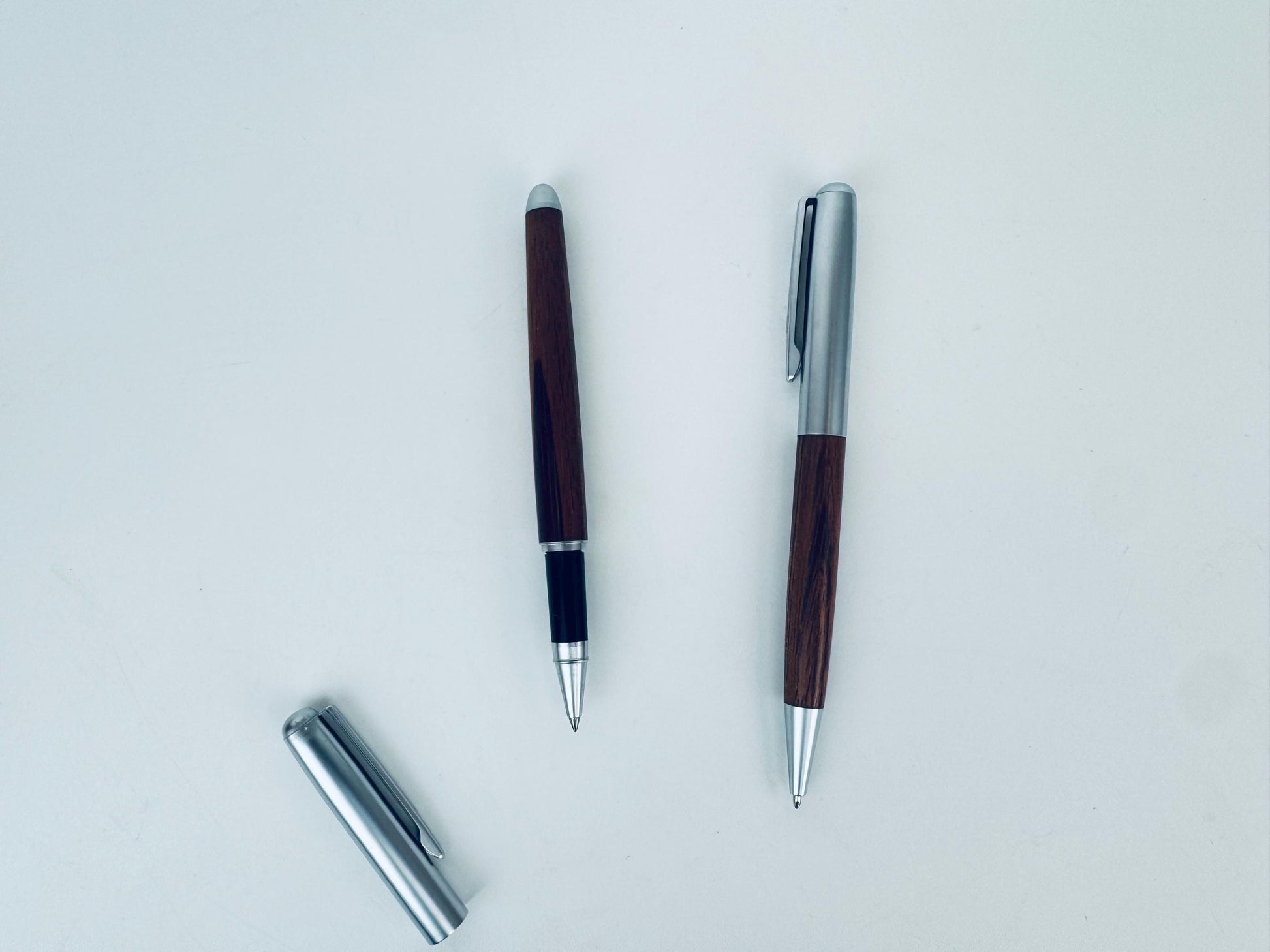 Product image for 'vintage 1980s faux wood pen pencil set classic executive gift' (view 79a390)