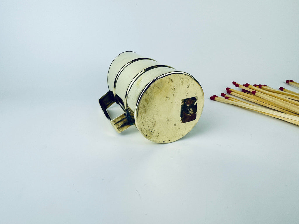 Product image for 'vintage brass match holder attractive aged metal patina' (view 10a26d)