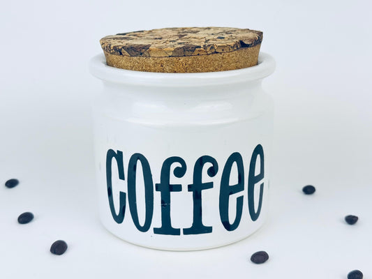Product image for 'vintage ceramic cork coffee canister tg green gresley church made in england by spectrum typography gift' (view fbe9de)