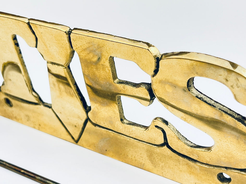 Product image for 'vintage wall mounted brass ties holder' (view a094db)